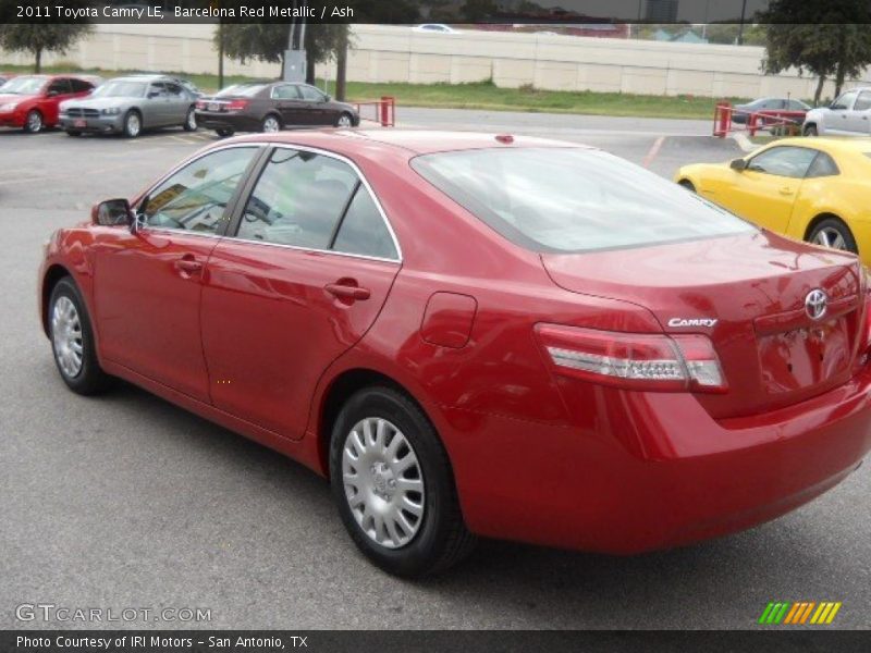 Barcelona Red Metallic / Ash 2011 Toyota Camry LE