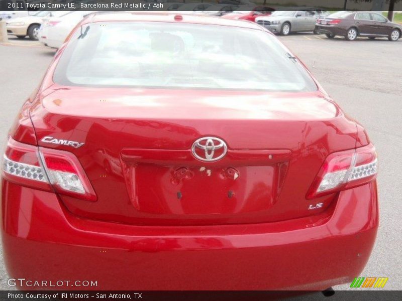 Barcelona Red Metallic / Ash 2011 Toyota Camry LE