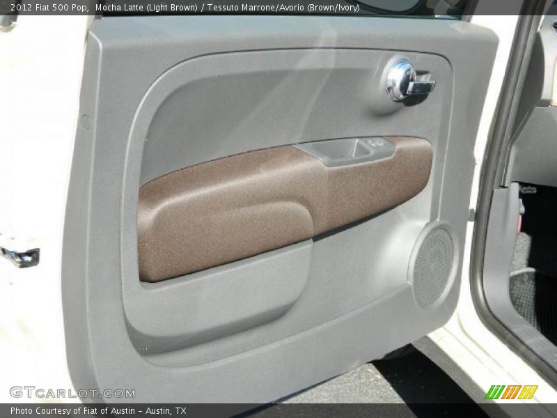 Mocha Latte (Light Brown) / Tessuto Marrone/Avorio (Brown/Ivory) 2012 Fiat 500 Pop