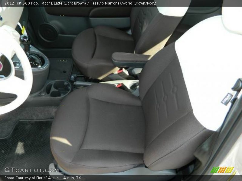 Mocha Latte (Light Brown) / Tessuto Marrone/Avorio (Brown/Ivory) 2012 Fiat 500 Pop