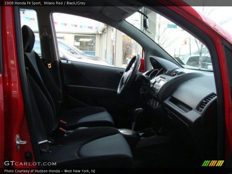 Milano Red / Black/Grey 2008 Honda Fit Sport