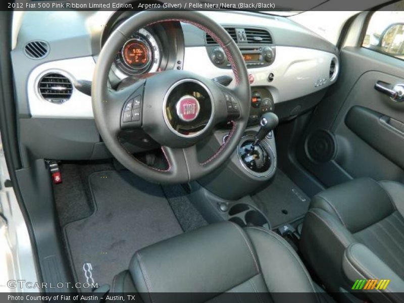 Pelle Nera/Nera (Black/Black) Interior - 2012 500 Pink Ribbon Limited Edition 