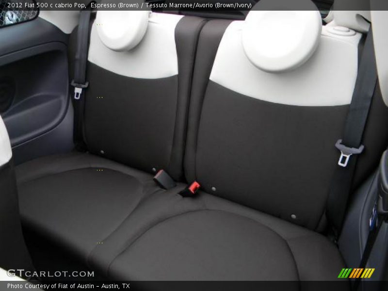  2012 500 c cabrio Pop Tessuto Marrone/Avorio (Brown/Ivory) Interior