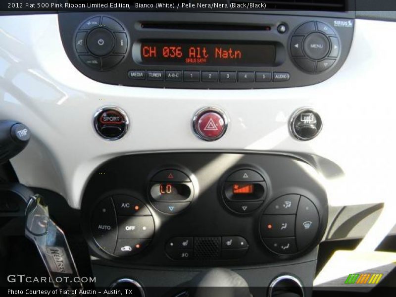 Bianco (White) / Pelle Nera/Nera (Black/Black) 2012 Fiat 500 Pink Ribbon Limited Edition