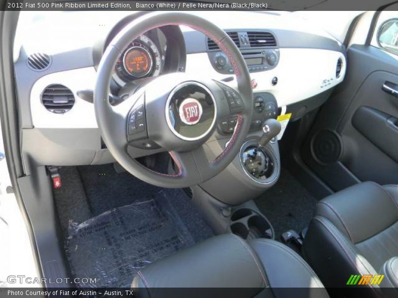  2012 500 Pink Ribbon Limited Edition Pelle Nera/Nera (Black/Black) Interior