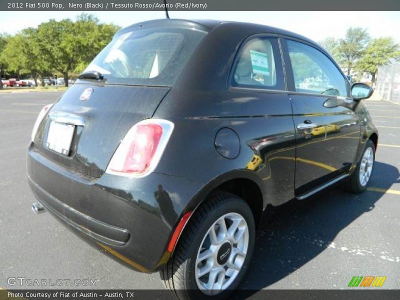 Nero (Black) / Tessuto Rosso/Avorio (Red/Ivory) 2012 Fiat 500 Pop