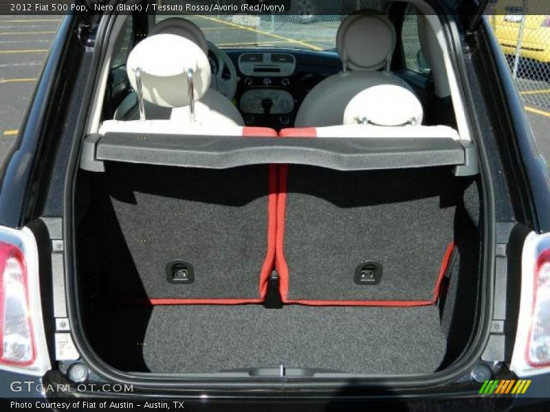 Nero (Black) / Tessuto Rosso/Avorio (Red/Ivory) 2012 Fiat 500 Pop