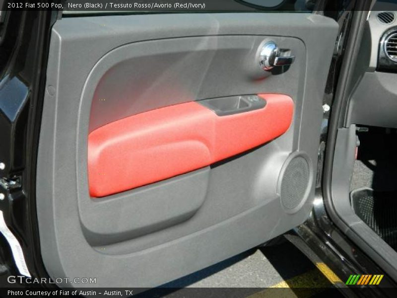 Nero (Black) / Tessuto Rosso/Avorio (Red/Ivory) 2012 Fiat 500 Pop