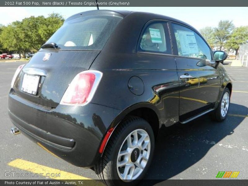 Nero (Black) / Tessuto Grigio/Avorio (Grey/Ivory) 2012 Fiat 500 Pop