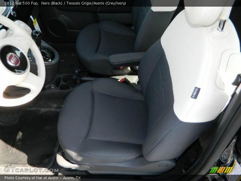 Nero (Black) / Tessuto Grigio/Avorio (Grey/Ivory) 2012 Fiat 500 Pop
