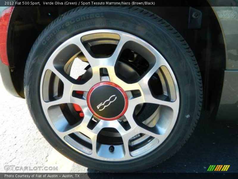 Verde Oliva (Green) / Sport Tessuto Marrone/Nero (Brown/Black) 2012 Fiat 500 Sport