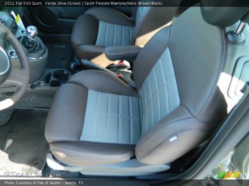 Verde Oliva (Green) / Sport Tessuto Marrone/Nero (Brown/Black) 2012 Fiat 500 Sport