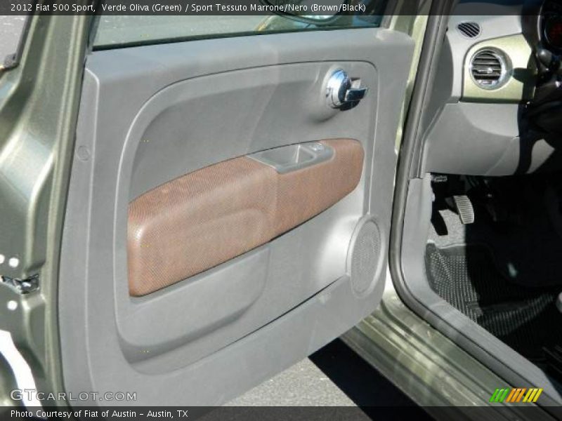 Verde Oliva (Green) / Sport Tessuto Marrone/Nero (Brown/Black) 2012 Fiat 500 Sport