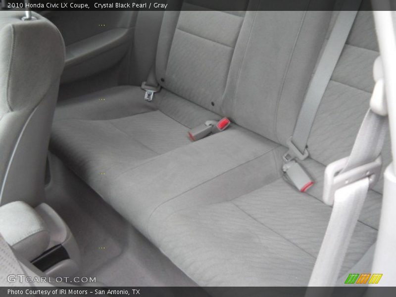 Crystal Black Pearl / Gray 2010 Honda Civic LX Coupe
