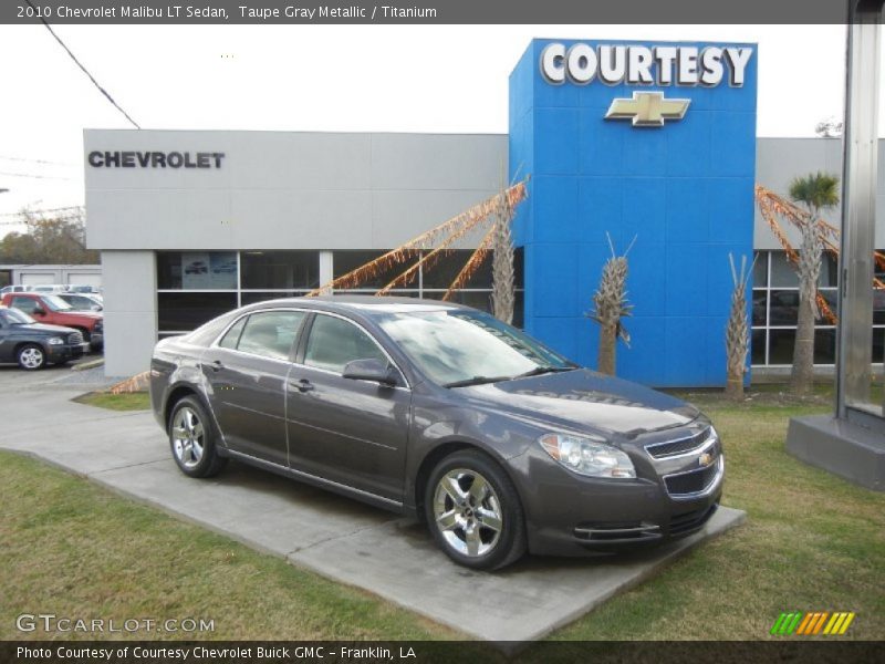 Taupe Gray Metallic / Titanium 2010 Chevrolet Malibu LT Sedan
