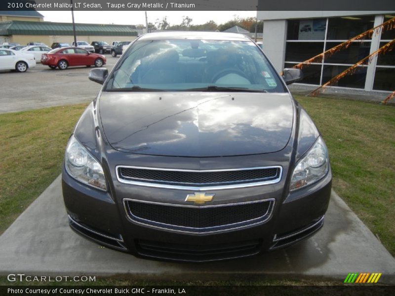 Taupe Gray Metallic / Titanium 2010 Chevrolet Malibu LT Sedan