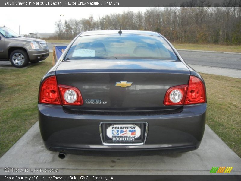 Taupe Gray Metallic / Titanium 2010 Chevrolet Malibu LT Sedan
