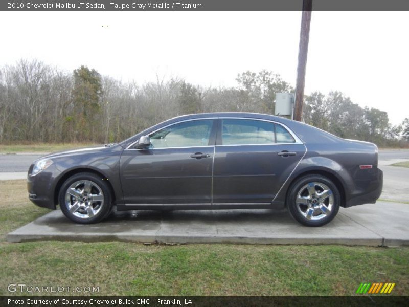 Taupe Gray Metallic / Titanium 2010 Chevrolet Malibu LT Sedan