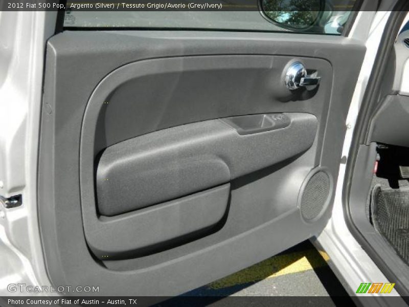 Argento (Silver) / Tessuto Grigio/Avorio (Grey/Ivory) 2012 Fiat 500 Pop