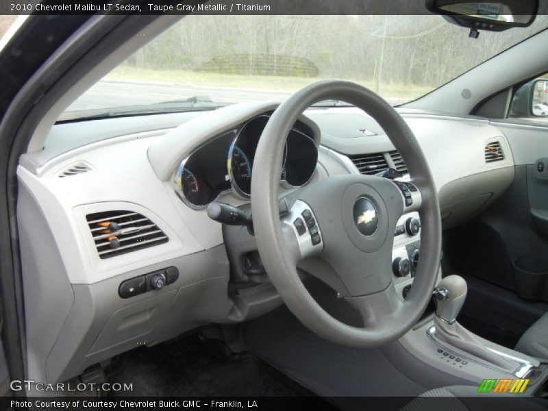 Taupe Gray Metallic / Titanium 2010 Chevrolet Malibu LT Sedan