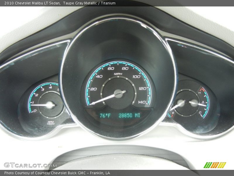 Taupe Gray Metallic / Titanium 2010 Chevrolet Malibu LT Sedan