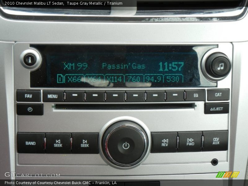 Taupe Gray Metallic / Titanium 2010 Chevrolet Malibu LT Sedan