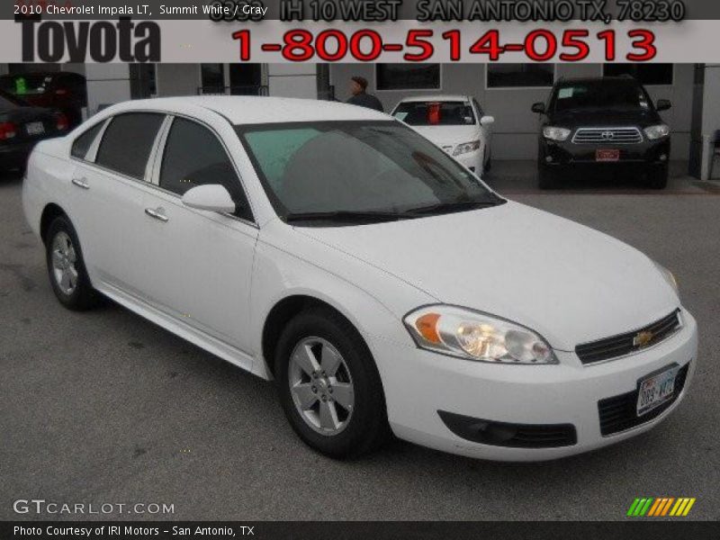 Summit White / Gray 2010 Chevrolet Impala LT