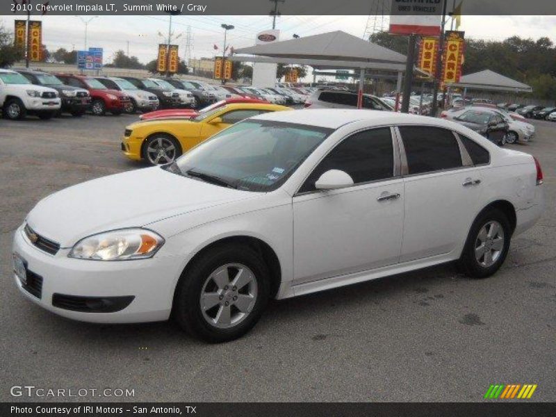 Summit White / Gray 2010 Chevrolet Impala LT