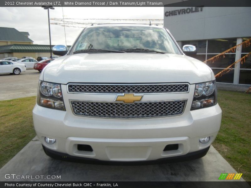 White Diamond Tricoat / Dark Titanium/Light Titanium 2012 Chevrolet Avalanche LTZ