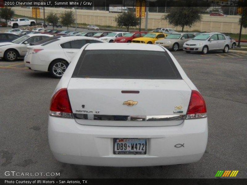 Summit White / Gray 2010 Chevrolet Impala LT