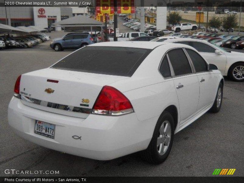 Summit White / Gray 2010 Chevrolet Impala LT