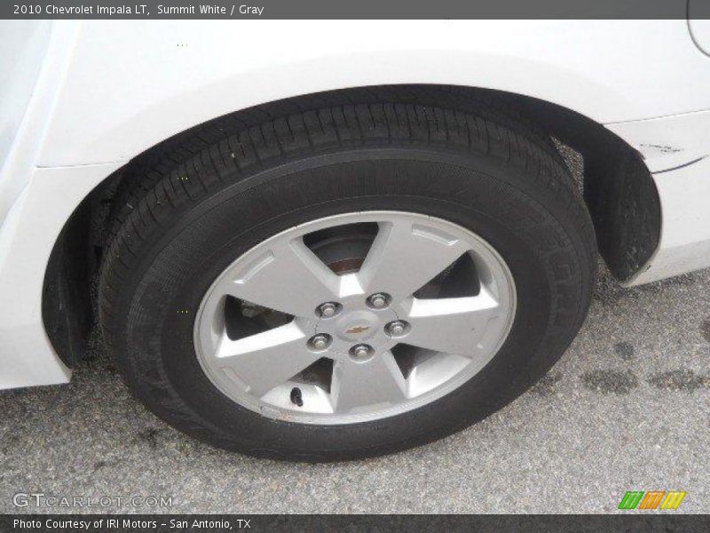 Summit White / Gray 2010 Chevrolet Impala LT