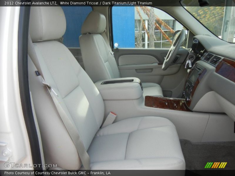 White Diamond Tricoat / Dark Titanium/Light Titanium 2012 Chevrolet Avalanche LTZ