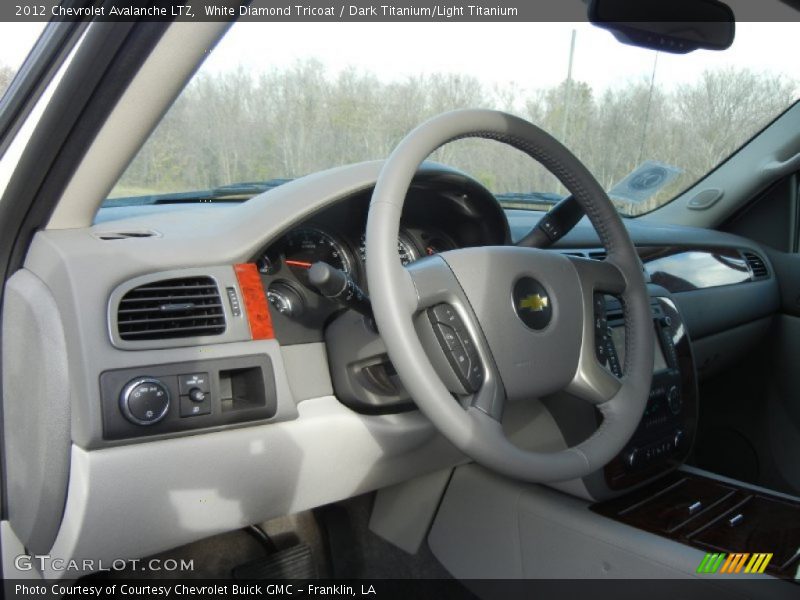White Diamond Tricoat / Dark Titanium/Light Titanium 2012 Chevrolet Avalanche LTZ