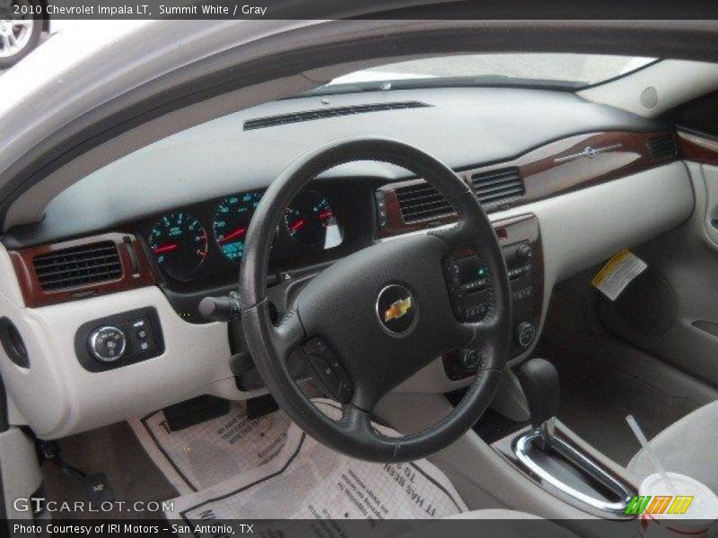 Summit White / Gray 2010 Chevrolet Impala LT