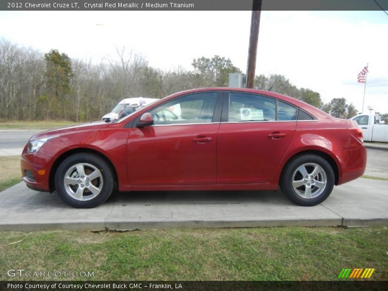 Crystal Red Metallic / Medium Titanium 2012 Chevrolet Cruze LT