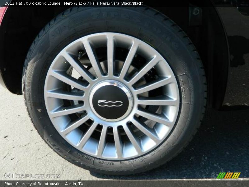 Nero (Black) / Pelle Nera/Nera (Black/Black) 2012 Fiat 500 c cabrio Lounge