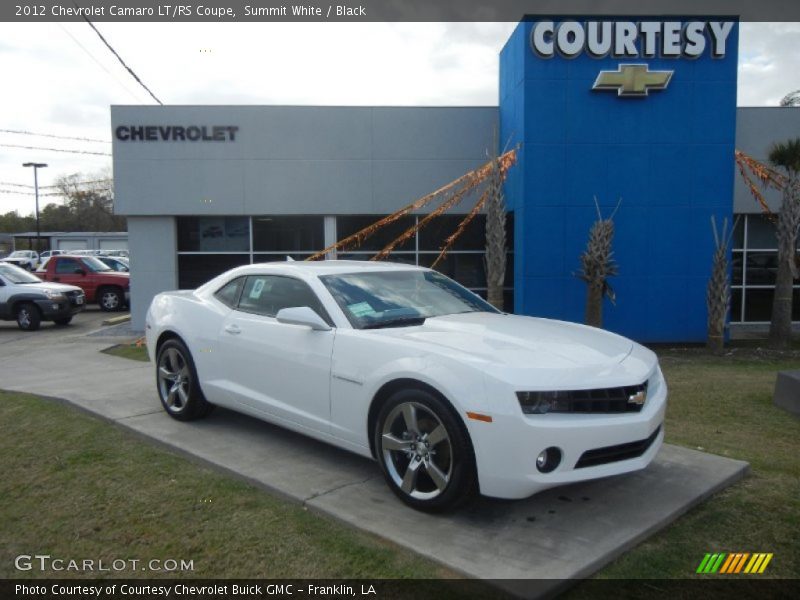 Summit White / Black 2012 Chevrolet Camaro LT/RS Coupe