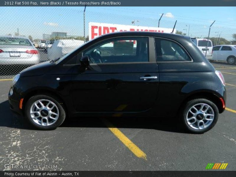 Nero (Black) / Tessuto Rosso/Nero (Red/Black) 2012 Fiat 500 Pop