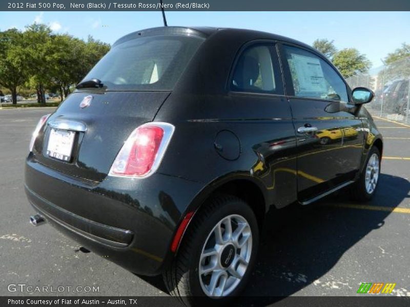 Nero (Black) / Tessuto Rosso/Nero (Red/Black) 2012 Fiat 500 Pop