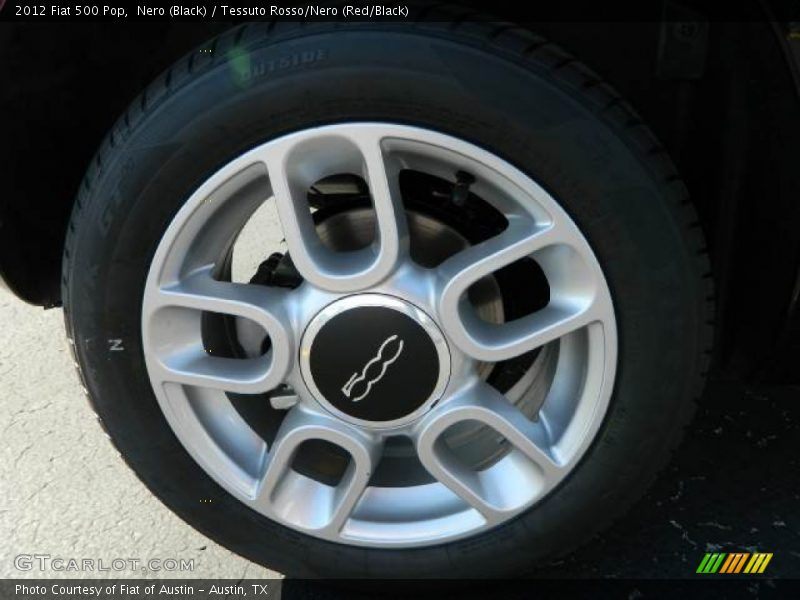 Nero (Black) / Tessuto Rosso/Nero (Red/Black) 2012 Fiat 500 Pop