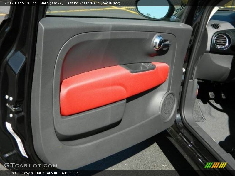 Nero (Black) / Tessuto Rosso/Nero (Red/Black) 2012 Fiat 500 Pop