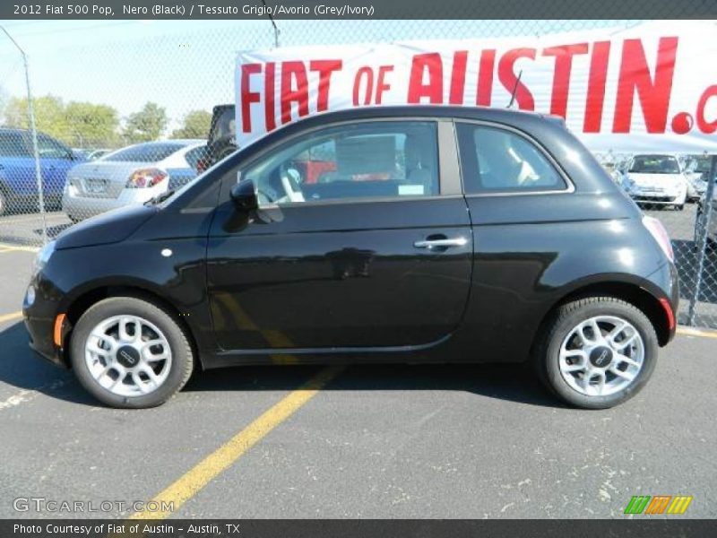 Nero (Black) / Tessuto Grigio/Avorio (Grey/Ivory) 2012 Fiat 500 Pop