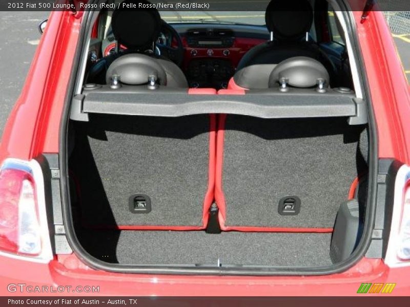 Rosso (Red) / Pelle Rosso/Nera (Red/Black) 2012 Fiat 500 Lounge