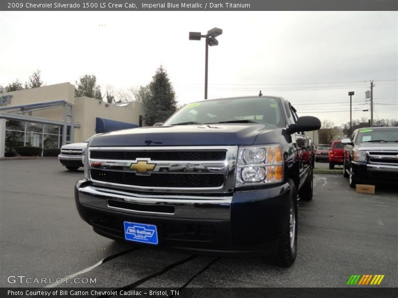 Imperial Blue Metallic / Dark Titanium 2009 Chevrolet Silverado 1500 LS Crew Cab