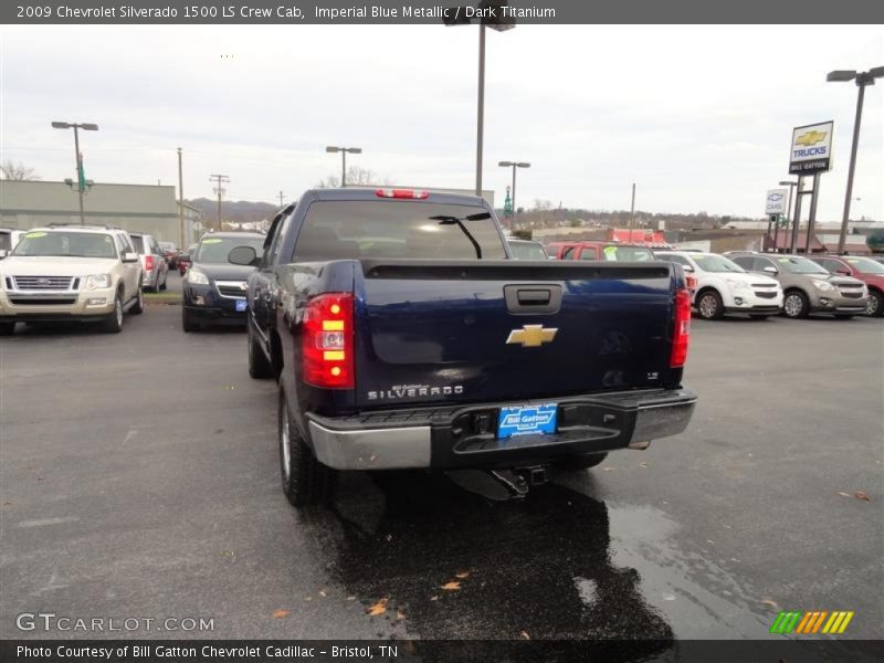 Imperial Blue Metallic / Dark Titanium 2009 Chevrolet Silverado 1500 LS Crew Cab