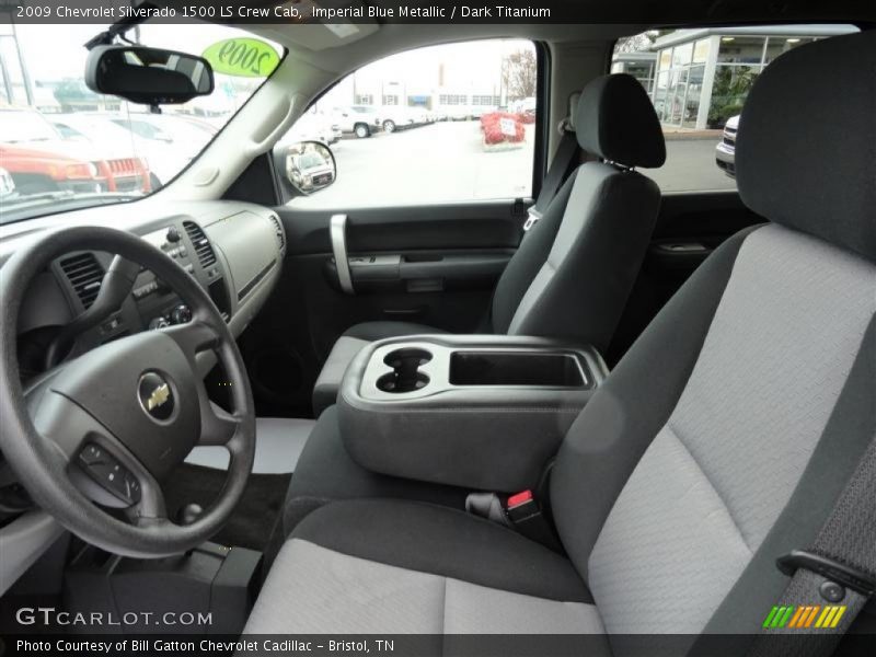 Imperial Blue Metallic / Dark Titanium 2009 Chevrolet Silverado 1500 LS Crew Cab