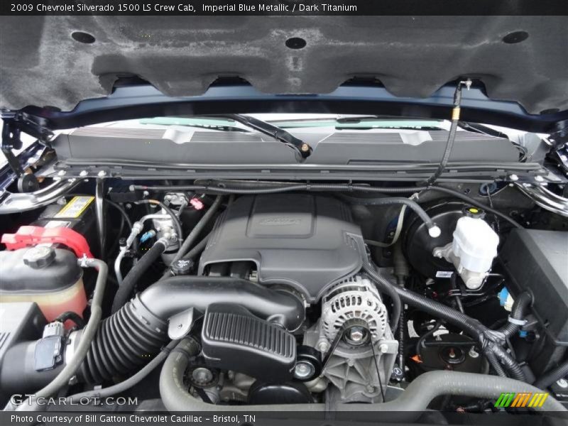 Imperial Blue Metallic / Dark Titanium 2009 Chevrolet Silverado 1500 LS Crew Cab