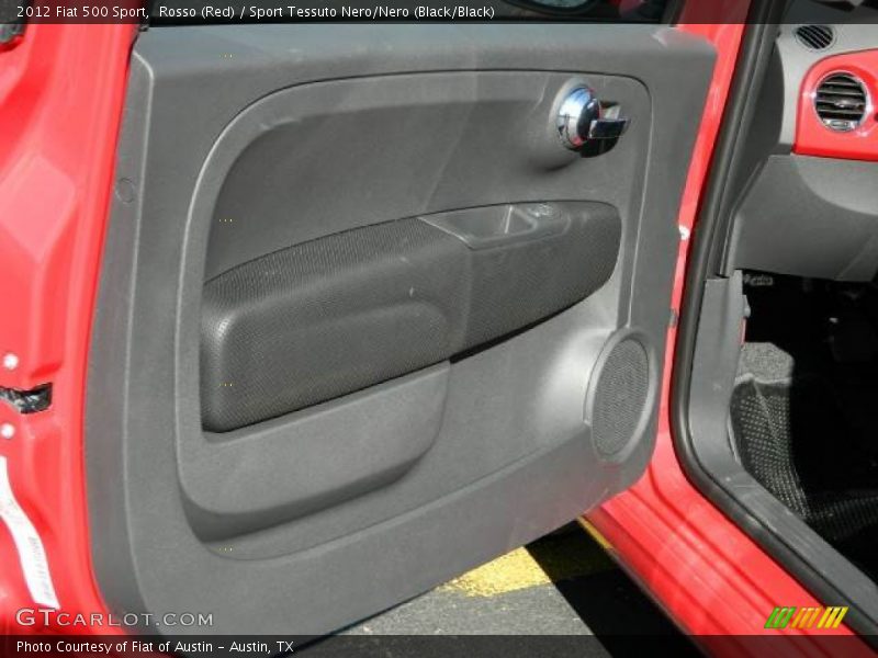 Rosso (Red) / Sport Tessuto Nero/Nero (Black/Black) 2012 Fiat 500 Sport