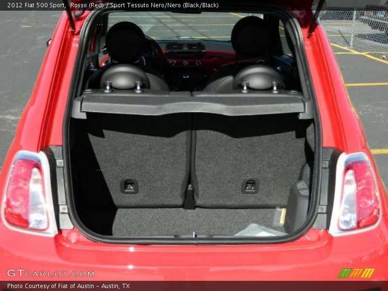 Rosso (Red) / Sport Tessuto Nero/Nero (Black/Black) 2012 Fiat 500 Sport
